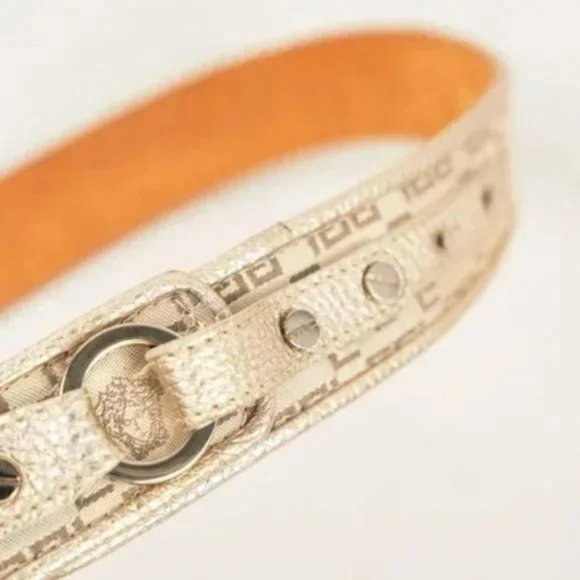 Versace White Greek-Jacquard Belt